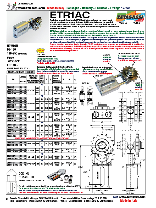 LINEAR DRIVE CHAIN TENSIONER